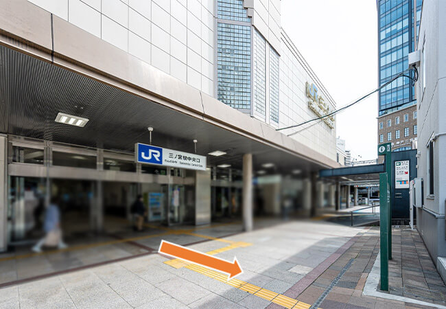 JR三宮駅からのルート(徒歩)01